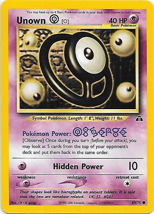 Unown [O] - 69/75