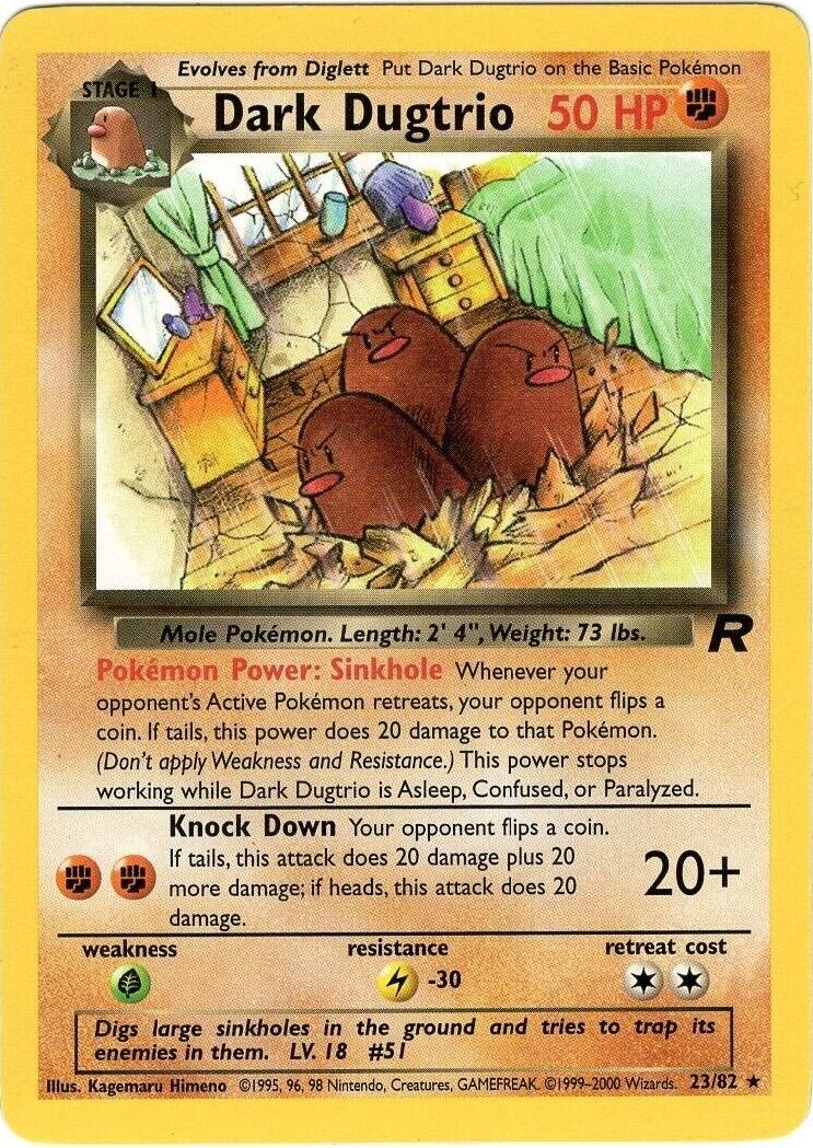 Dark Dugtrio - 23/82
