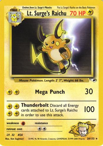 Lt. Surge's Raichu - 028/132