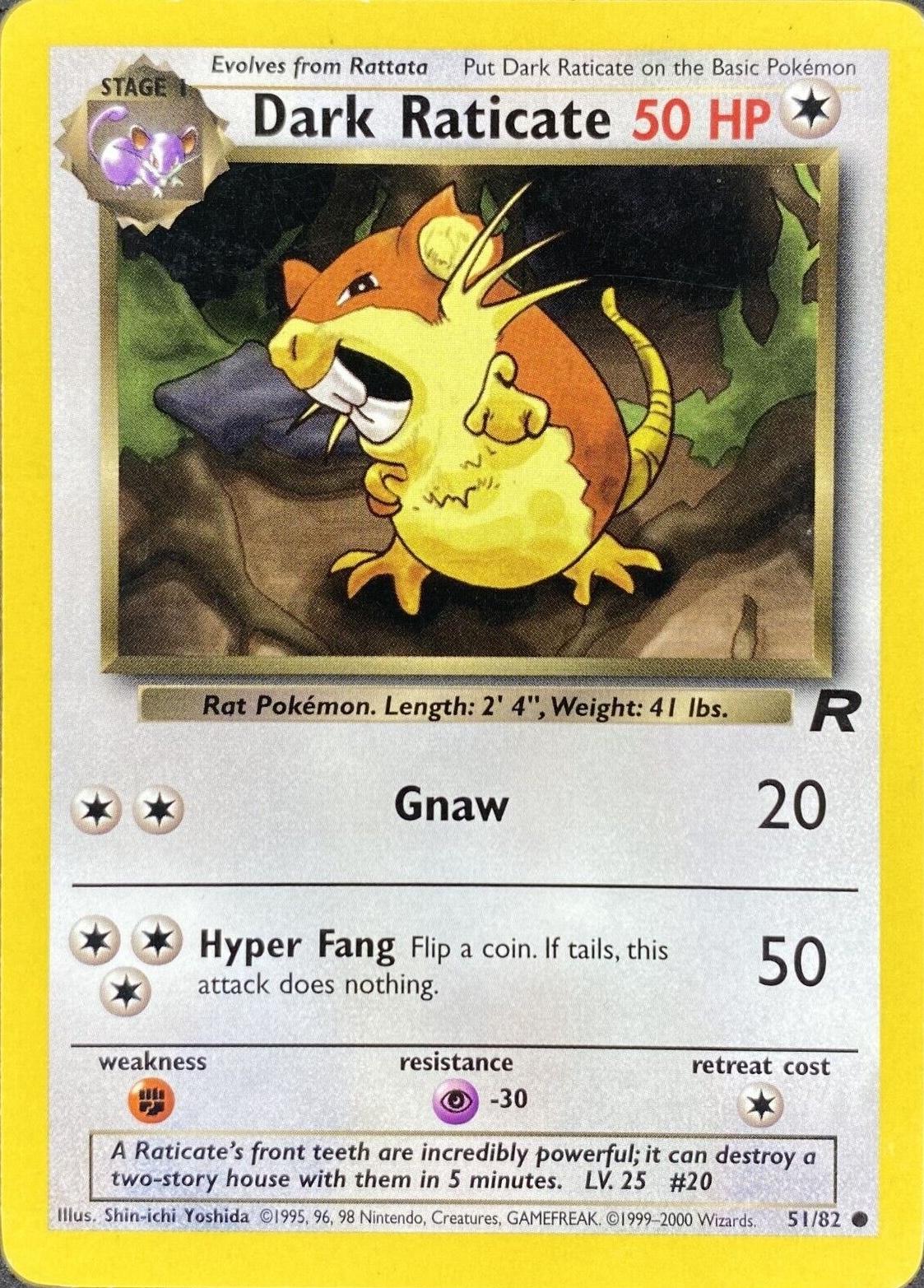 Dark Raticate - 51/82