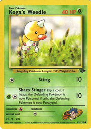 Koga's Weedle - 082/132