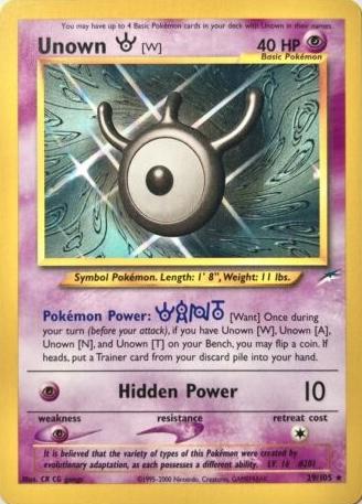Unown [W] - 029/105