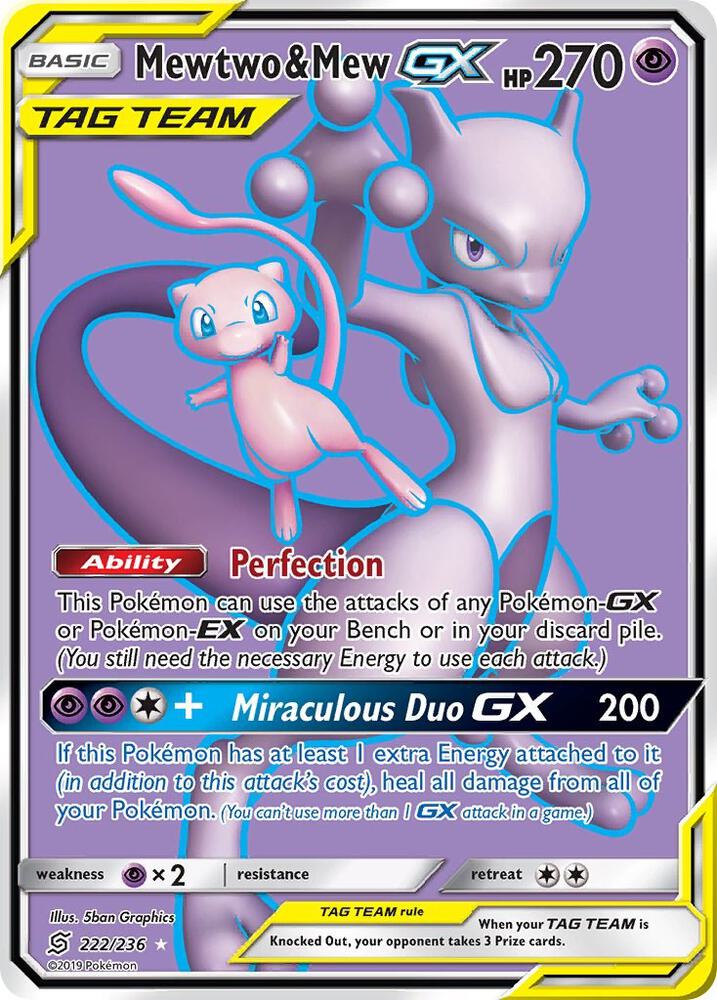Mewtwo & Mew GX - 222/236 CGC 9