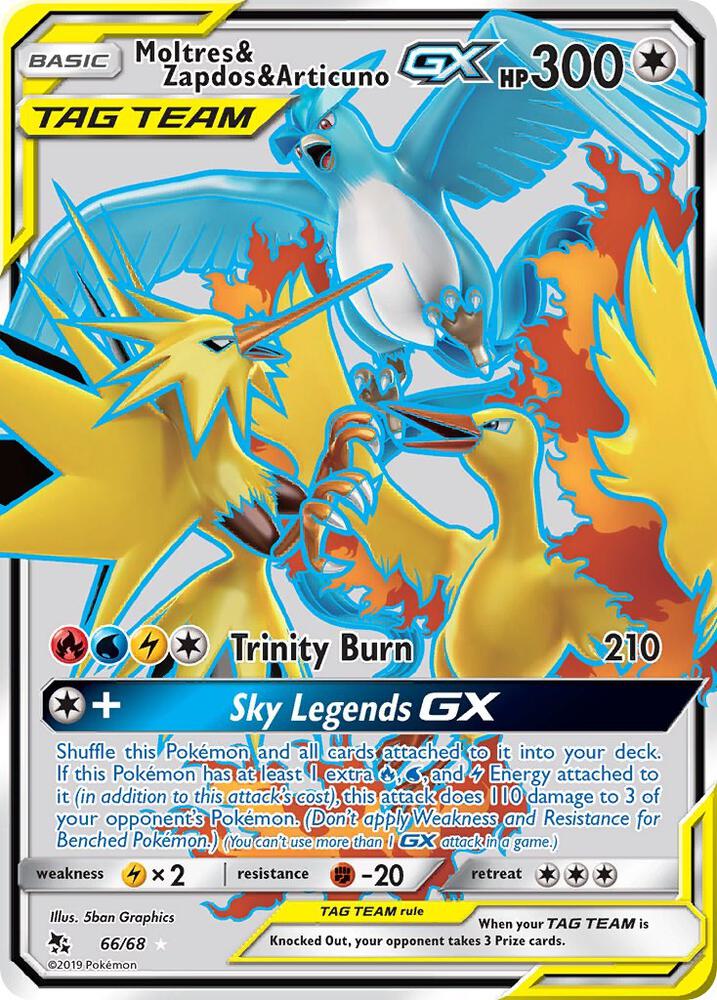 Moltres & Zapdos & Articuno GX - 66/68
