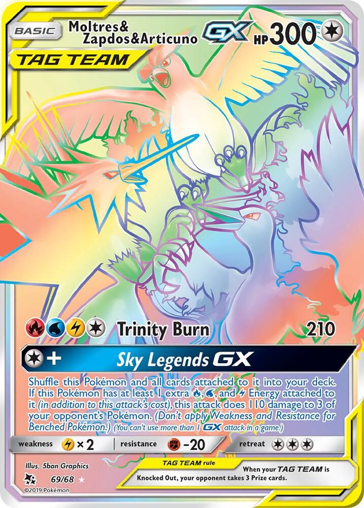 Moltres & Zapdos & Articuno GX - 69/68