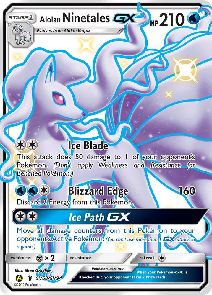 Alolan Ninetales GX - SV53/SV94
