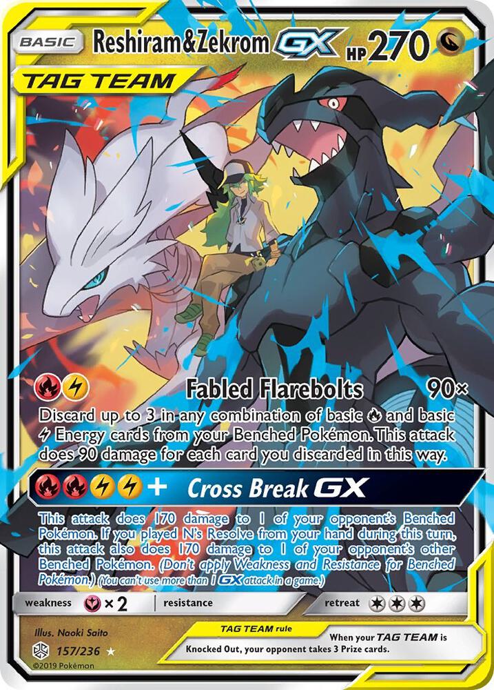 Reshiram & Zekrom GX - 157/236