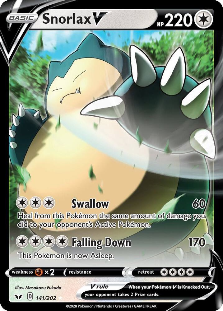 Snorlax V - 141/202
