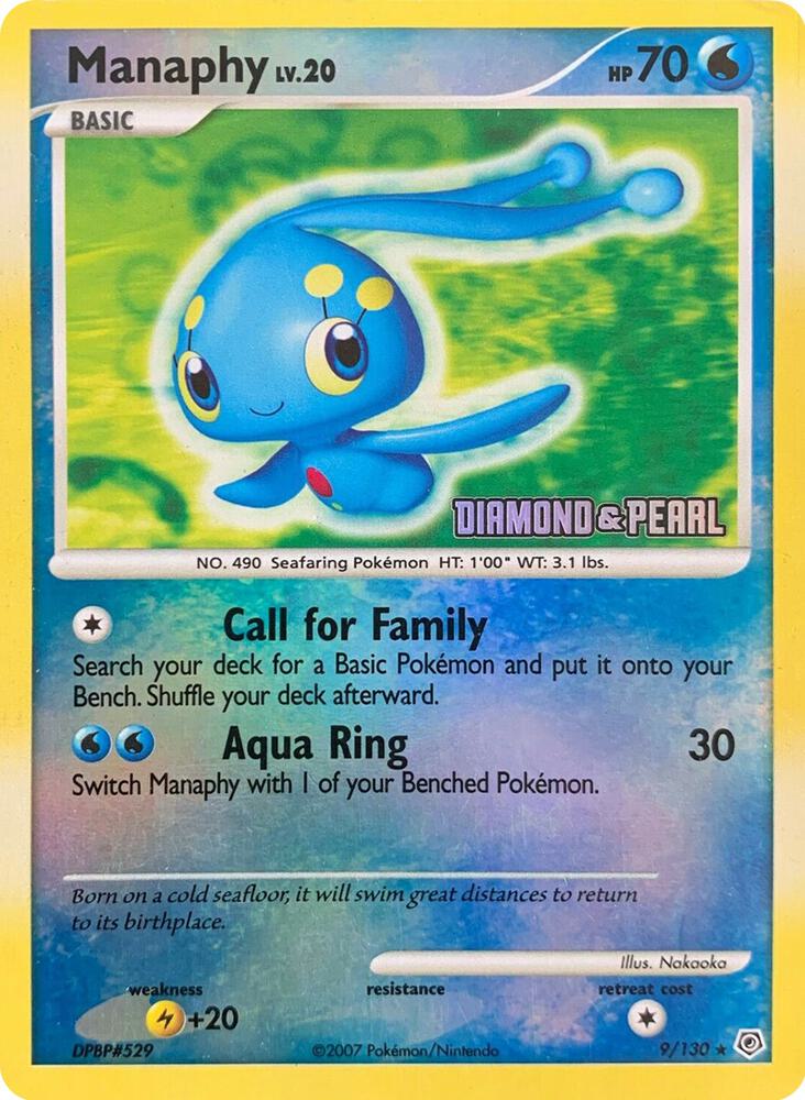 Manaphy - 9/130 [Diamond & Pearl] - 009/130