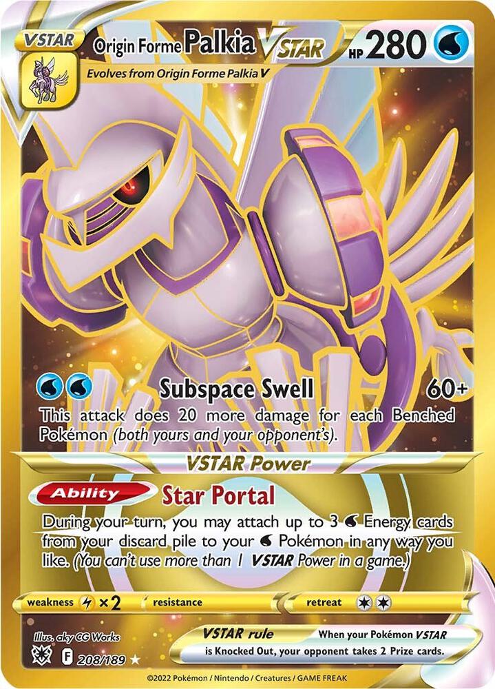 Origin Forme Palkia VSTAR (Secret) - 208/189