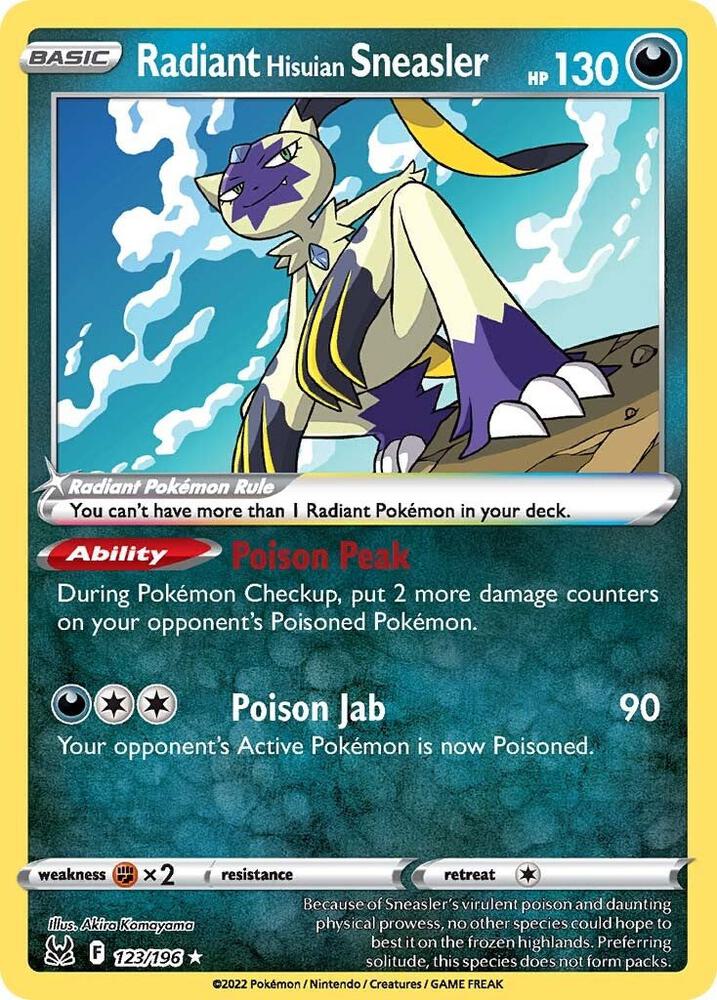 Radiant Hisuian Sneasler - 123/196