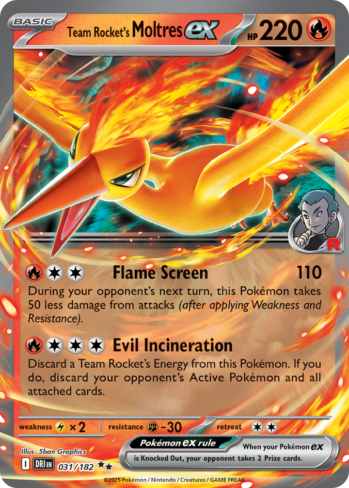 Team Rocket's Moltres ex - 031/182