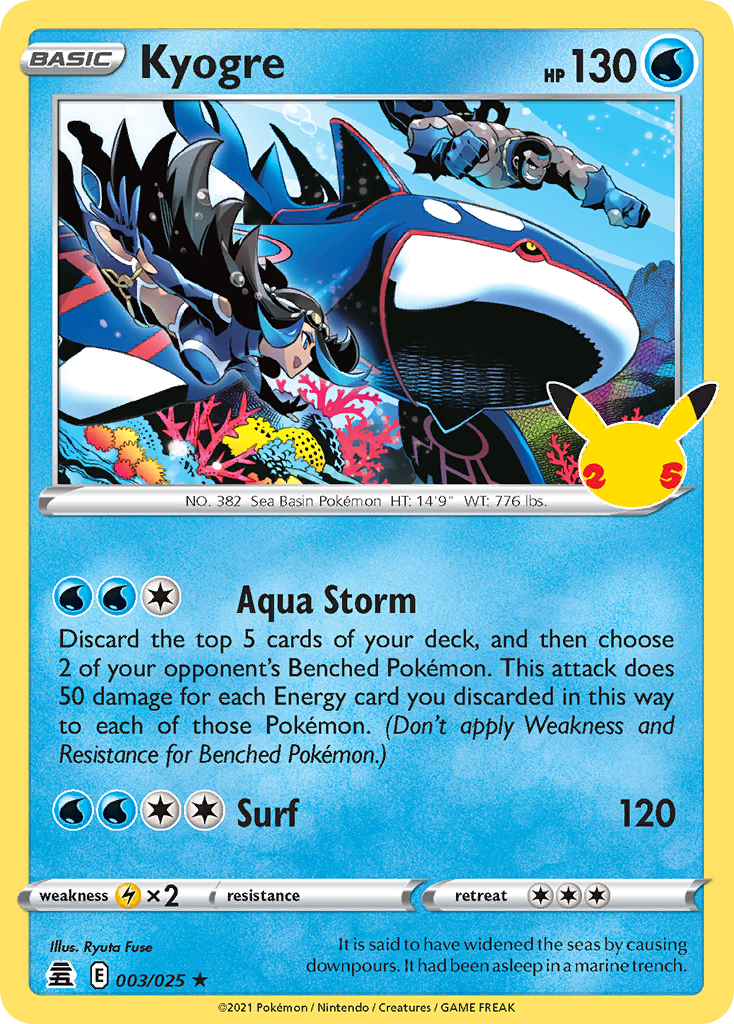 Kyogre - 003/025