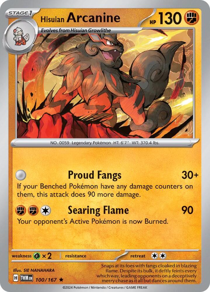 Hisuian Arcanine - 100/167