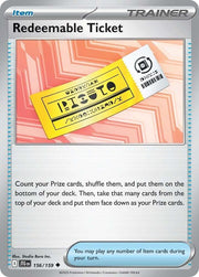 Redeemable Ticket - 156/159