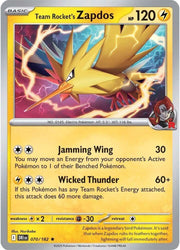Team Rocket's Zapdos - 070/182