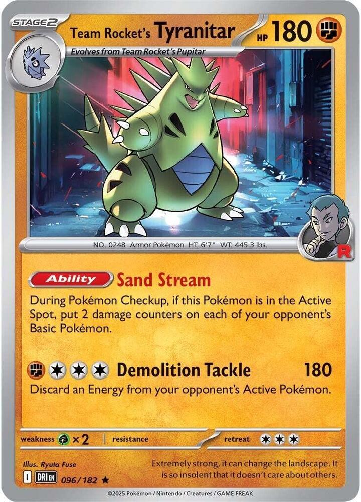 Team Rocket's Tyranitar - 096/182