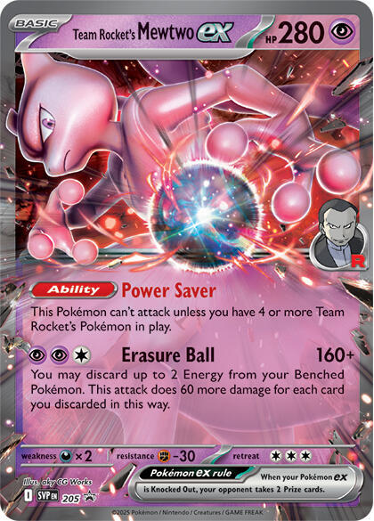 Team Rocket's Mewtwo ex - 205