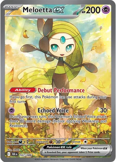 Meloetta ex - 167/086 PSA 8
