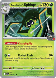 Team Rocket's Spidops - 019/217