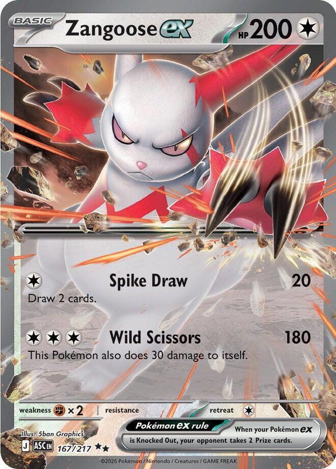 Zangoose ex - 167/217