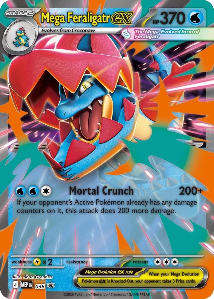 Mega Feraligatr ex - 036