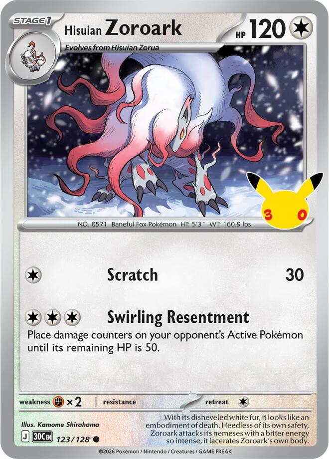 Hisuian Zoroark - 123/128