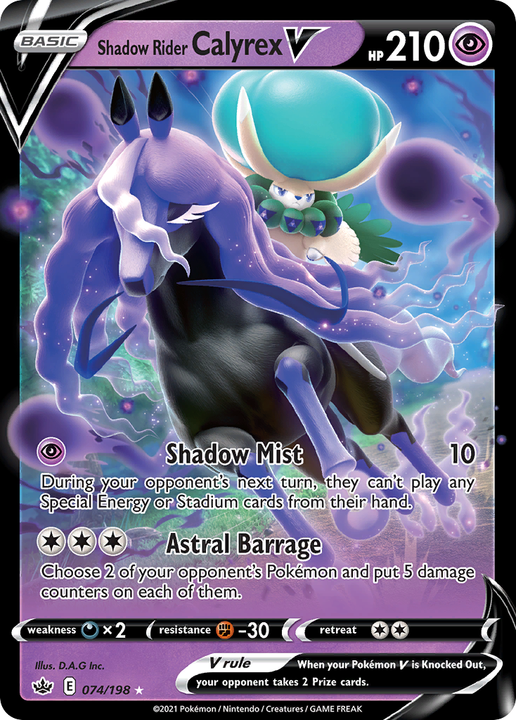 Shadow Rider Calyrex V - 074/198