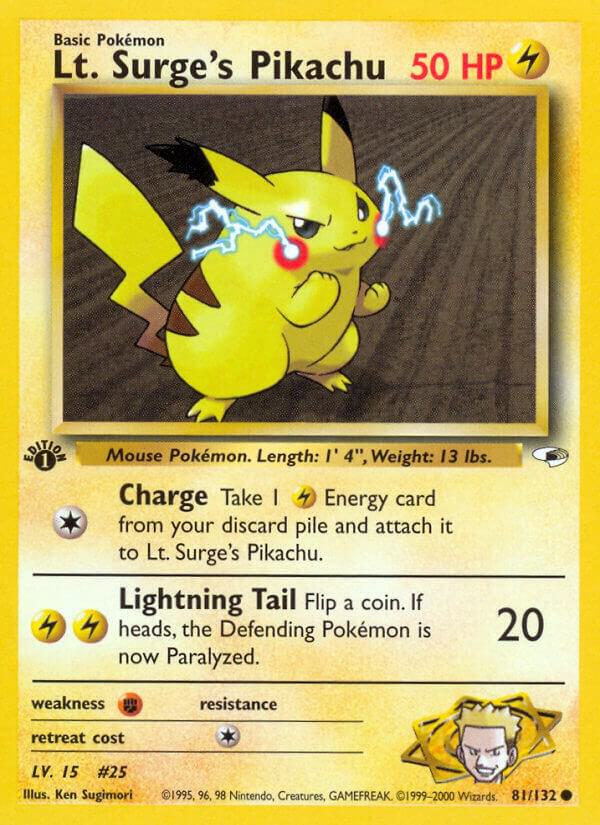 Lt. Surge's Pikachu - 081/132