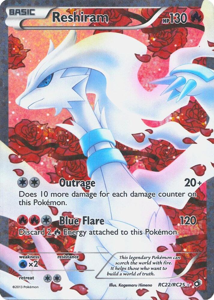 Reshiram - RC22/RC25 PSA 8