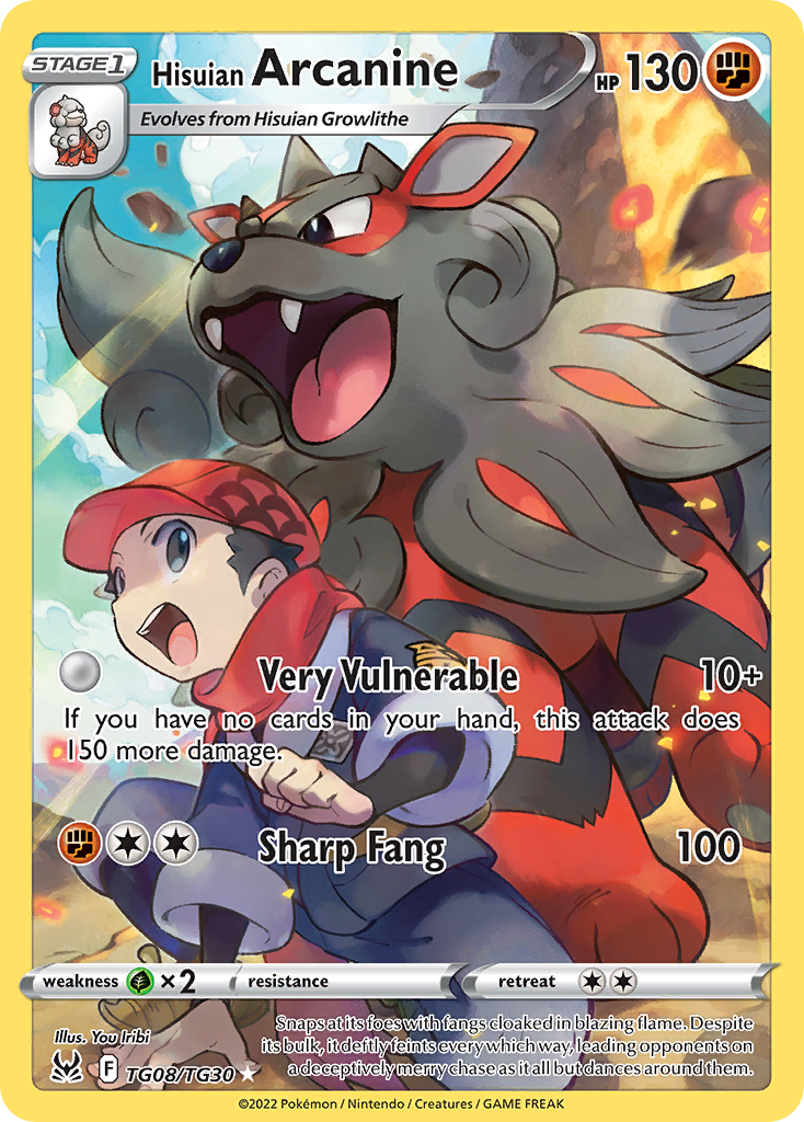 Hisuian Arcanine - TG08/TG30