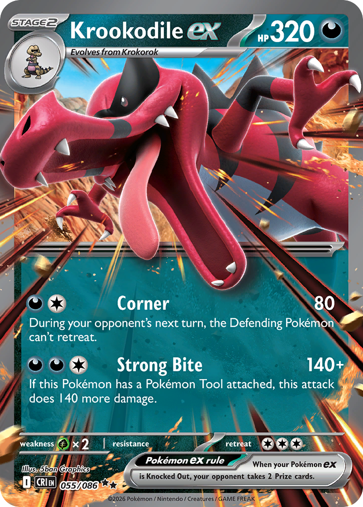 Krookodile ex - 055/086