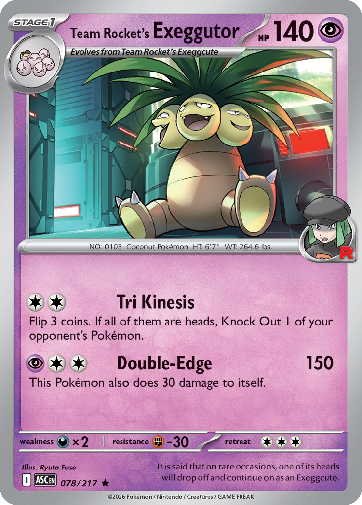 Team Rocket's Exeggutor - 078/217