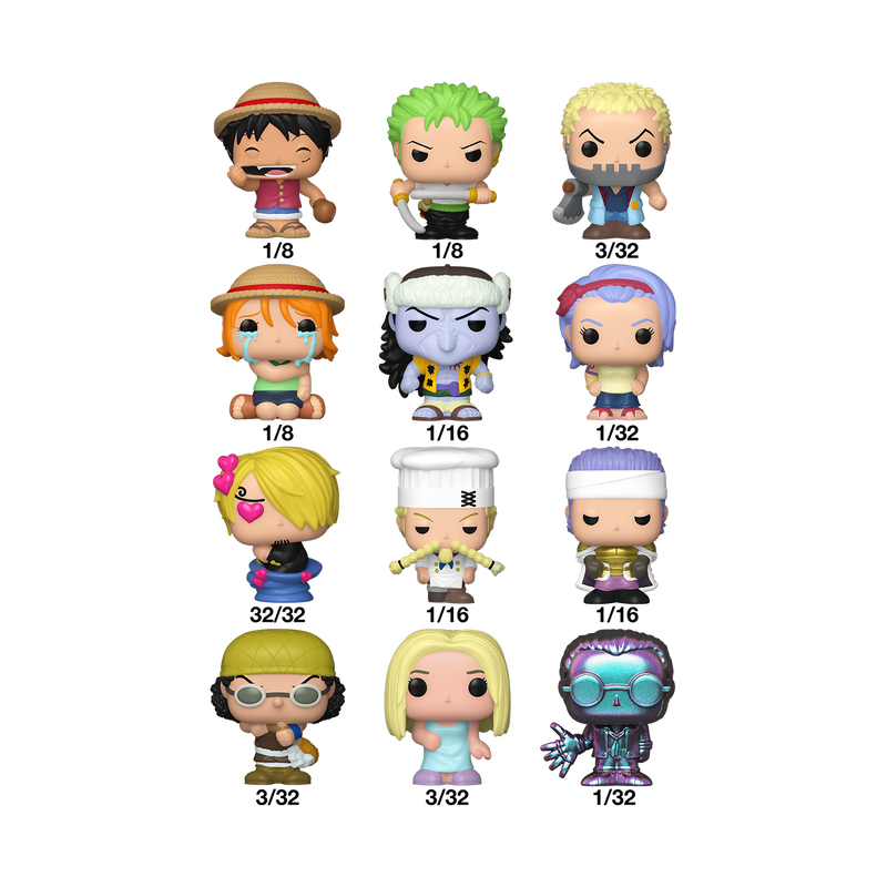 Funko Bitty Pop Singles One Piece ASS