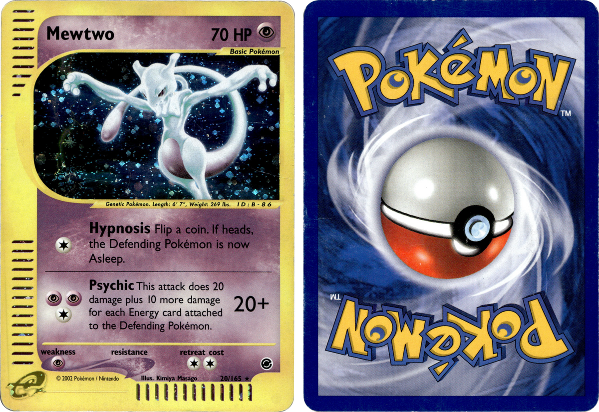 Mewtwo (20) – forside og bakside (skannet)