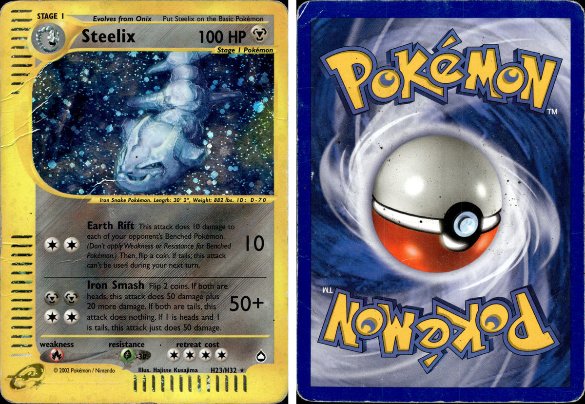 Steelix (H23) – forside og bakside (skannet)