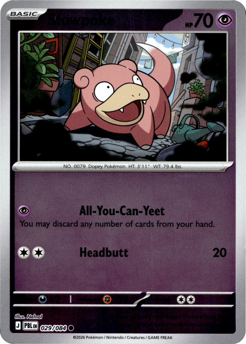 Slowpoke · Reverse Holofoil (eget bilde)