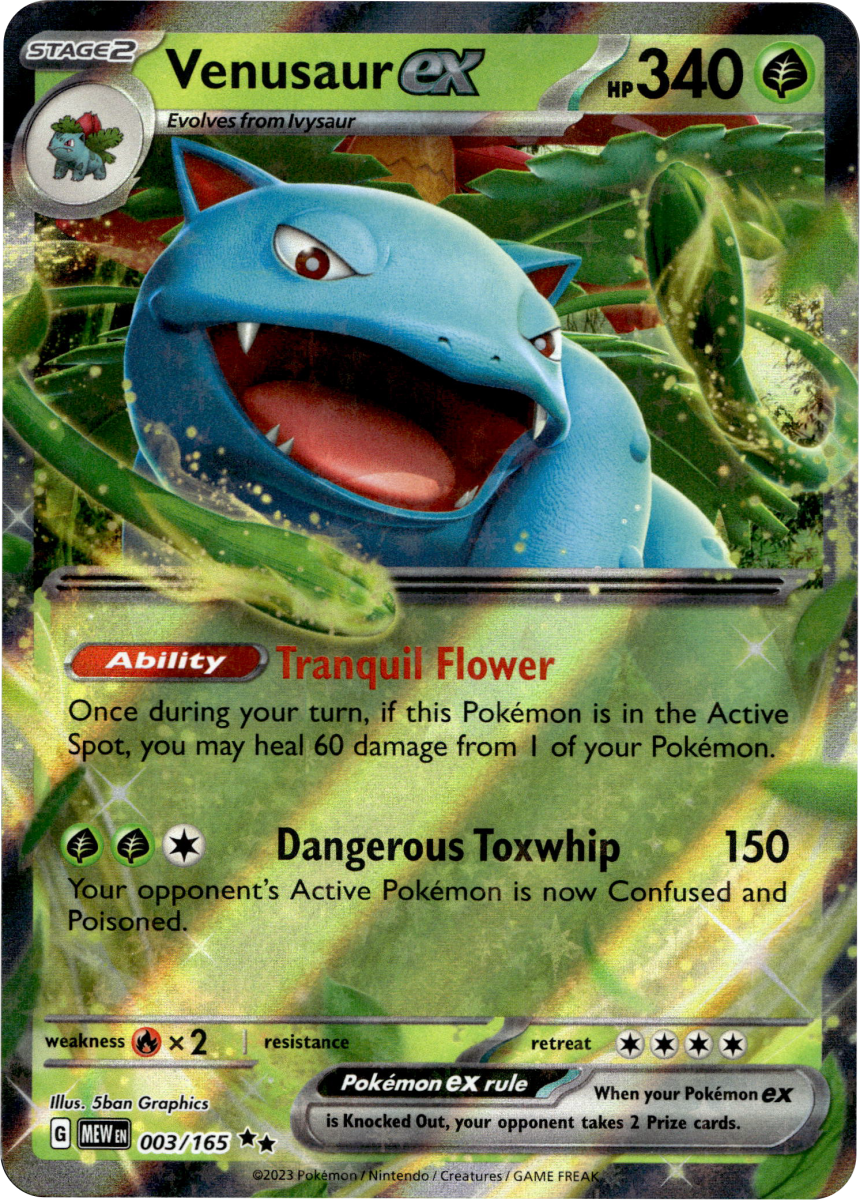 Venusaur ex - 003/165 · Holofoil (eget bilde)