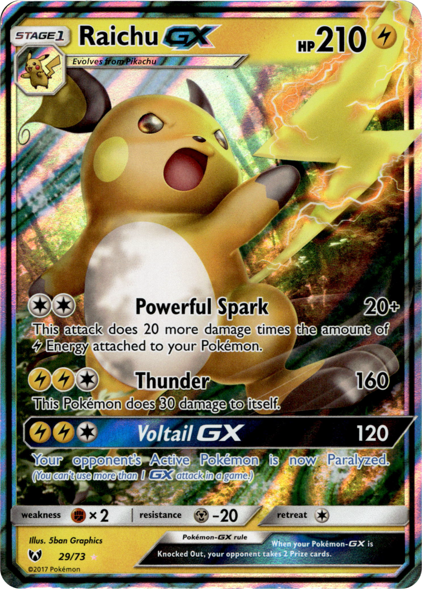 Raichu GX · Holofoil (eget bilde)