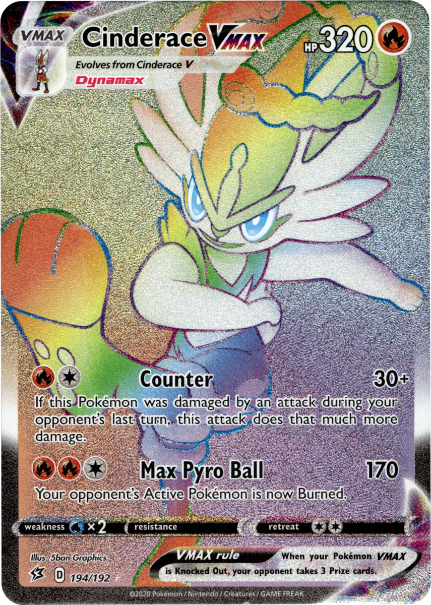 Cinderace VMAX (Secret) · Holofoil (eget bilde)