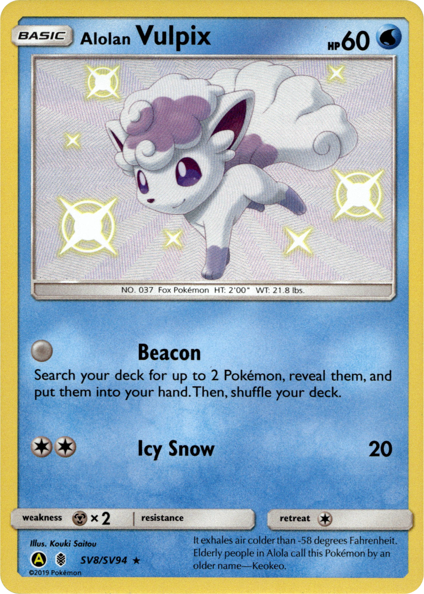 Alolan Vulpix · Holofoil (eget bilde)
