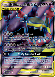 Muk & Alolan Muk GX (196) (Full Art) · Holofoil (eget bilde)