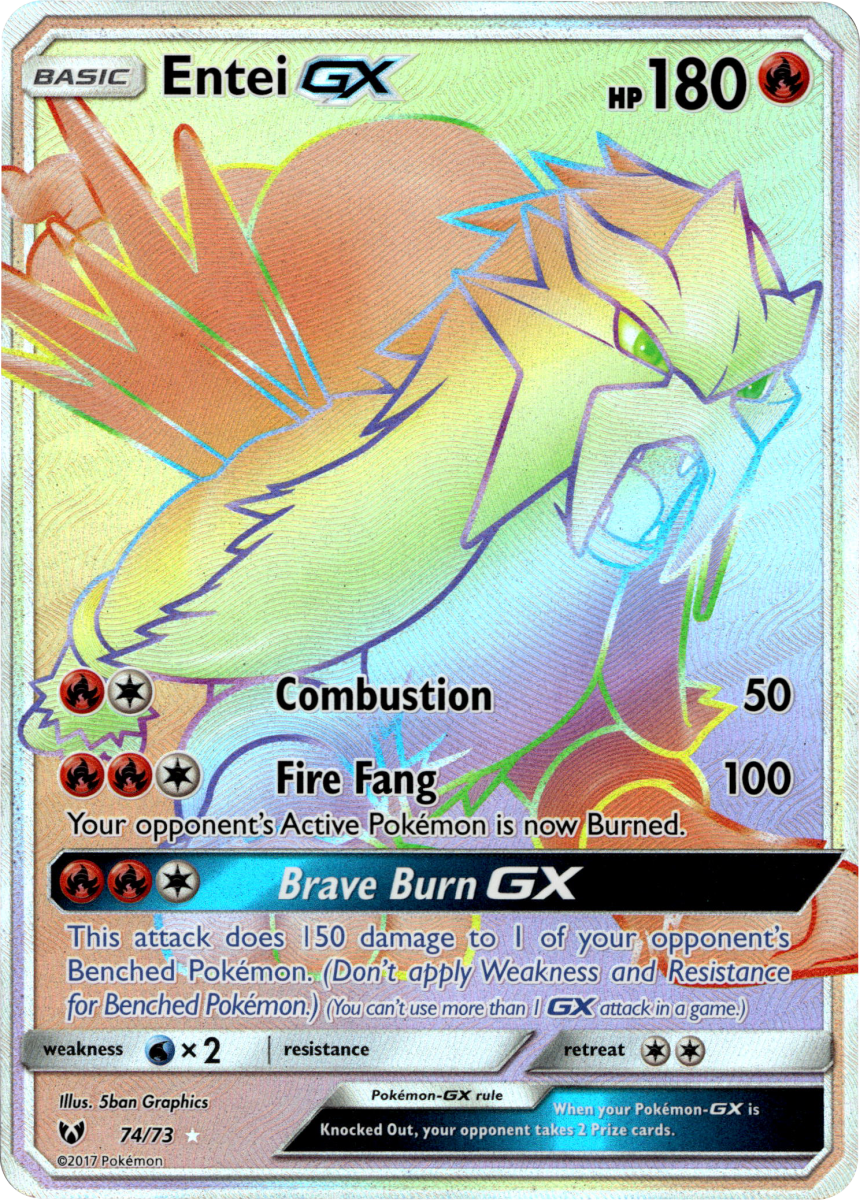 Entei GX (Secret) · Holofoil (eget bilde)
