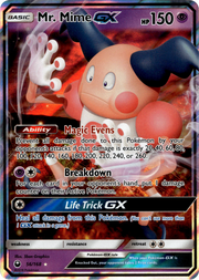 Mr. Mime GX · Holofoil (eget bilde)