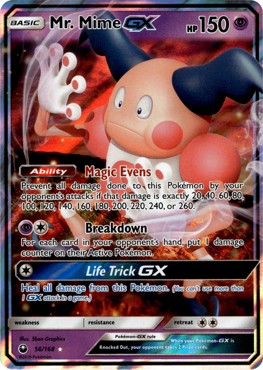 Mr. Mime GX · Holofoil (eget bilde)