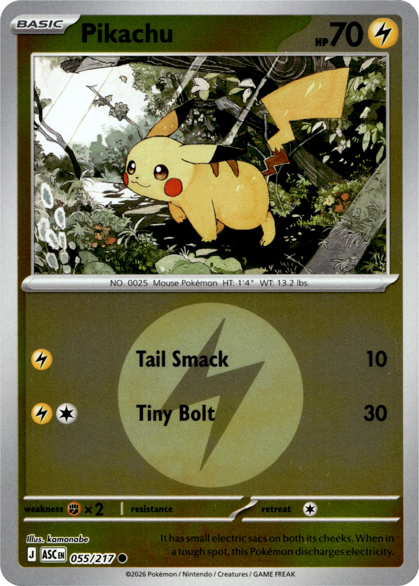 Pikachu (Energy Symbol Pattern) · Reverse Holofoil (eget bilde)