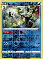 Inteleon (058) · Reverse Holofoil (eget bilde)