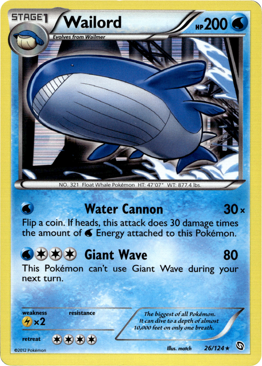 Wailord · Holofoil (eget bilde)