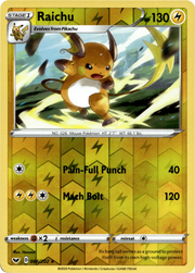 Raichu · Reverse Holofoil (eget bilde)