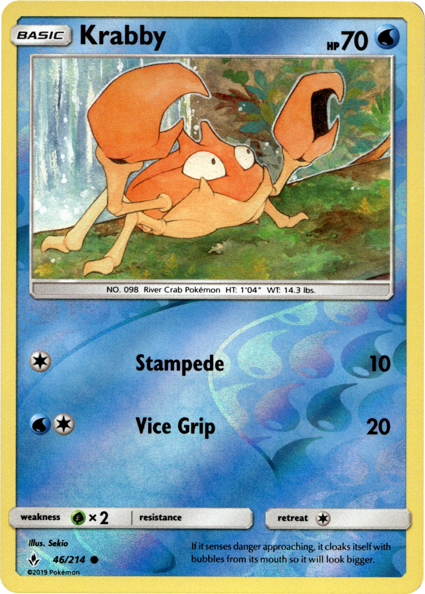 Krabby · Reverse Holofoil (eget bilde)